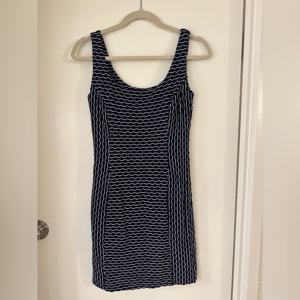 Milly Navy and White Striped Dress